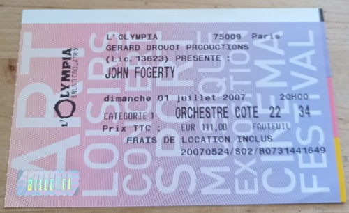 John fogerty paris olympia 1er - john,