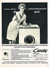 ADVERTISEMENT ADVERTISING 1966 CANDY washing machine washing machine