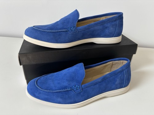 Mocassins derbies daim - , cuir