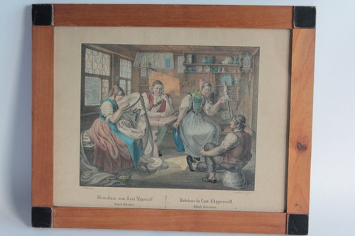Gravure vogel habitans - habitans, canton