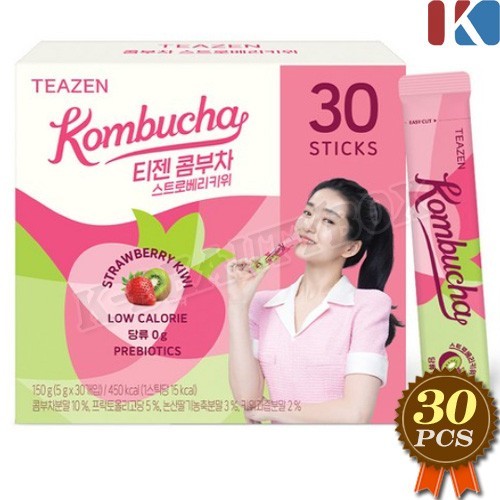 Teazen kombucha strawberry - kombucha,