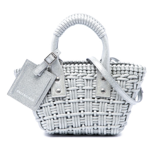 Balenciaga metallic faux cuir - metallic,