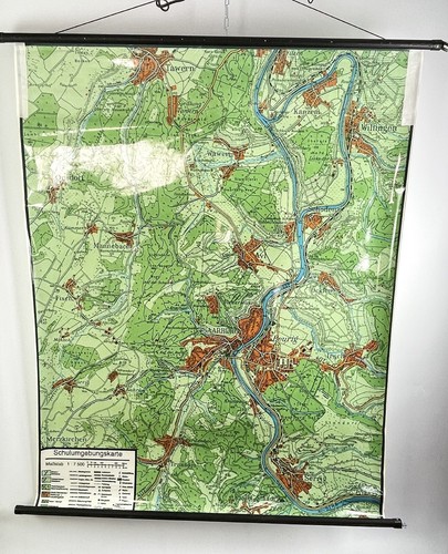 Carte murale scolaire saarburg - carte,