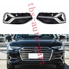 LH&RH Front Bumper Side Grille Cover Fit For Audi A6 C8 Base 2018-2023 