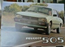 Peugeot 505 1980.auto sales brochure CATALOGUE prospekt original DEPLIANT 40X60 