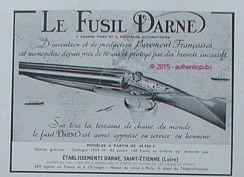 Publicite fusil darne a - darne,