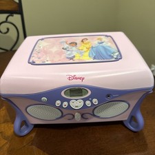 Disney Princess CD Player Jukebox Jewelry Box 2004 WORKS! Plus Bonus Kidz Bop CD