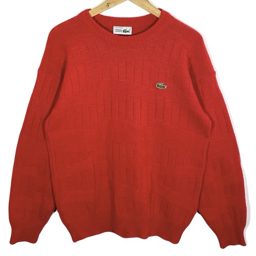 Pull motif maille - motif, rouge