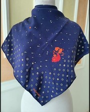 Yves Saint Laurent Blue Scarf