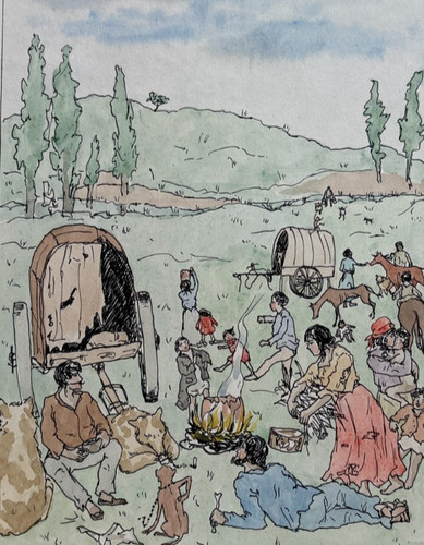 Scène vie figurines - vie,