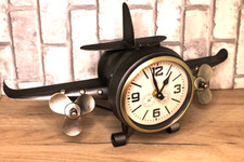 Horloge Avion Métal Vintage