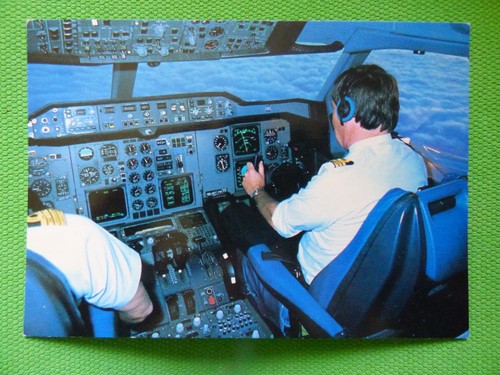 Postcard cockpit poste de - postcard,