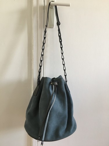 Sac bourse daim bleu - , clair