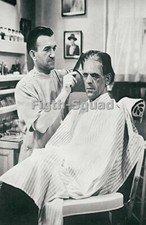 Picture Photo Salon barber shop cutting hair vintage Frankenstein 7780