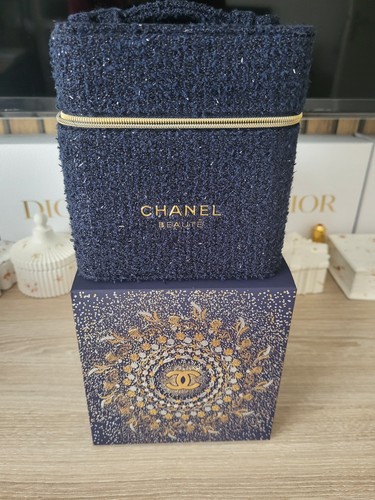 Trousse vanity tweed chanel - trousse,