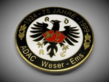 German ADAC badge  grille plaque Plakette Weser Ems Mercedes Audi Porsche #487