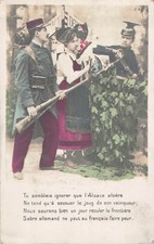 CP PATRIOTIC SOLDIER BAYONET DEFENSE ALSATIAN GERMAN SOLDIER - 38133