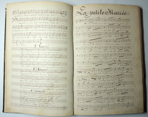Livre partitions musicales - de,