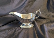 Saucière en métal argenté