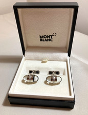 MONTBLANC · Silver Cufflinks UrbanWalker / Floating Star / StarWalker · Boxed!