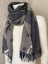 Paul Smith Logo & Pois Agneau & Écharpe Cachemire Fabriquée en Angleterre BNWT
