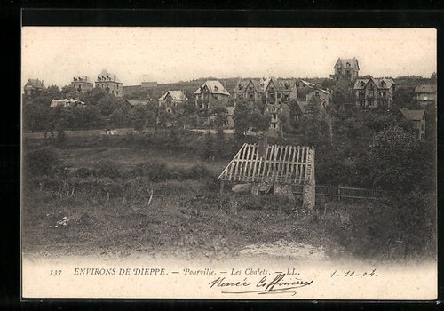 Cpa pourville les chalets - cpa, pourville,