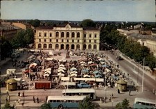 Aerial Karlstad Varmland Sweden vintage postcard c600