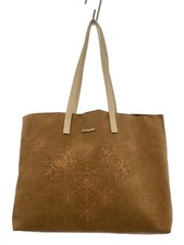 Desigual Camel Tote Bag, Canvas, 12x30x40cm, Used