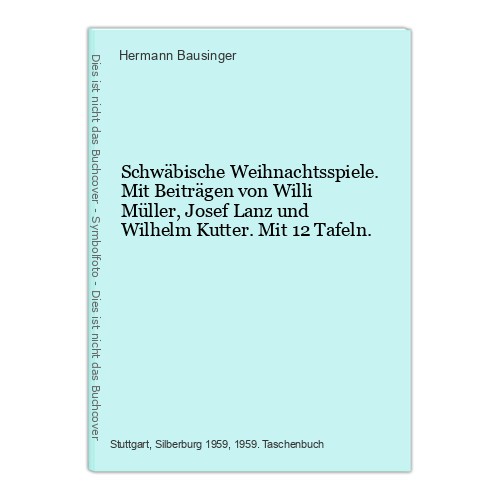 Schwäbische weihnachtsspiele - schwäbische,