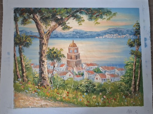 Peinture paysage côtier