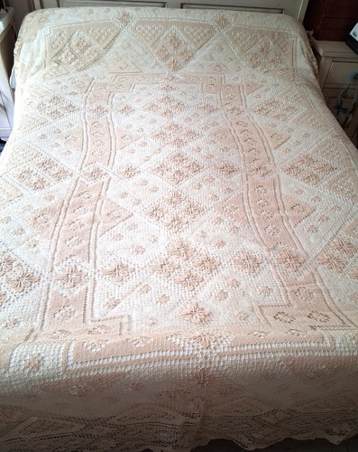 Superbe dessus lit ancien - dessus,