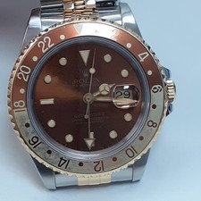 Rolex GMT Master II 40mm Root Beer Steel 18K Yellow Gold Watch 16713 X Series 91