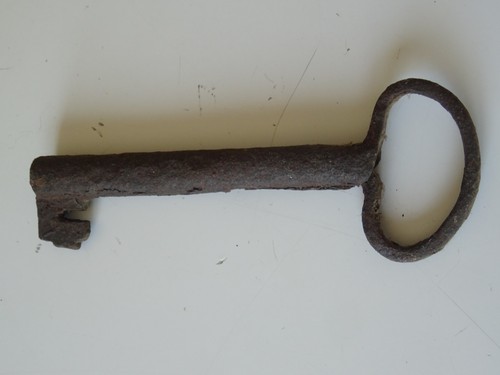Old wrought iron key folk - iron,