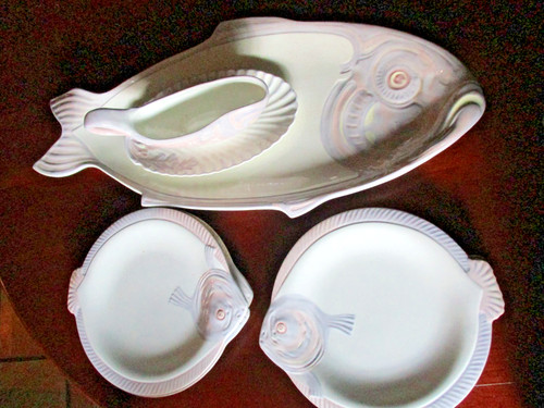 Service poisson faience - service,