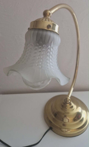 Lampe vintage en laiton - 💡,