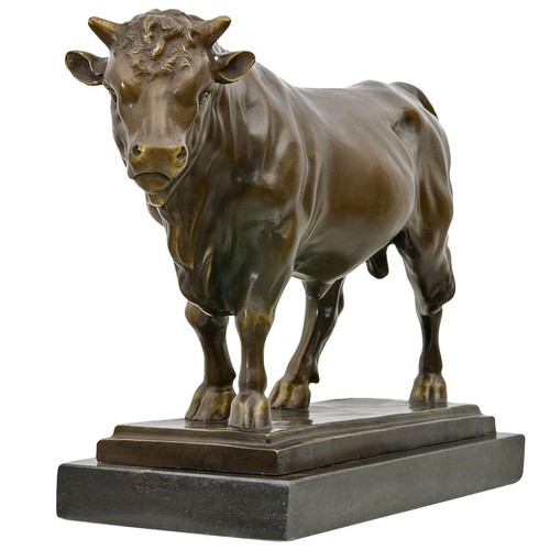 Statue taureau bronze - de,