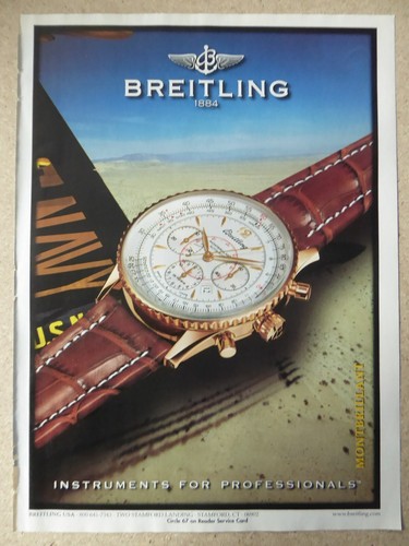 1998 pub montre breitling - montre,