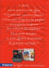 1994 POLAROID ADVERTISING Instant Effect Camera