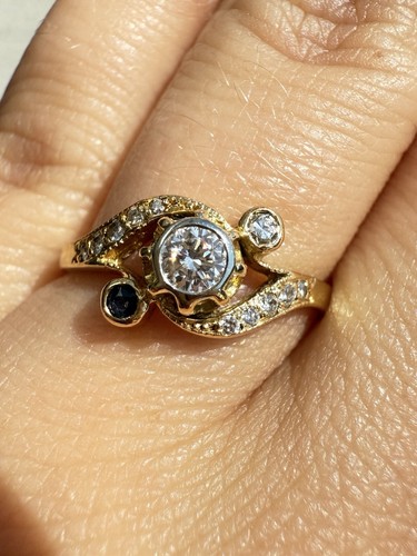 Bague carat 750 - or,