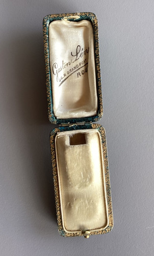 Ancien écrin bijou cuir - écrin, à