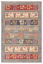 Kazak 121X79 Cm Tapis Orient Hand-Tissé Nomade En Laine