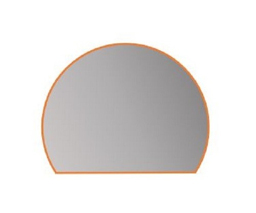 Vitre poêle bruno demi - vitre,