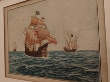 RARE GRAVURE MARINE 1720