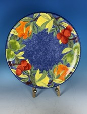 Laure Japy Paris Jardin Bleu, 9” Round Three Footed Dish Cake Plate