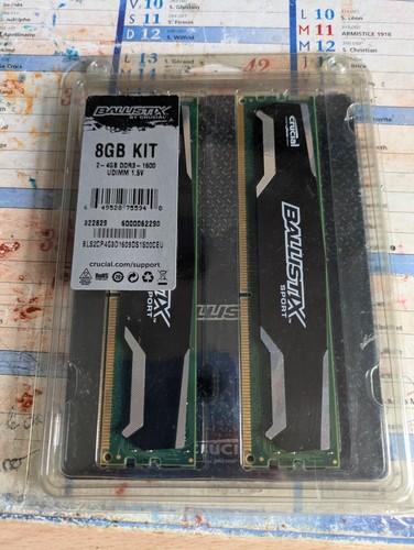 Kit mémoire ram crucial - mémoire,