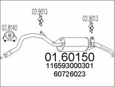 SILENCIEUX ARRIèRE ALFA ROMEO
