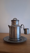 POT A LAIT EN ETAIN + LOUCHE +