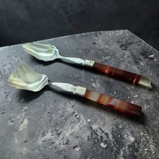 Paire service argent massif