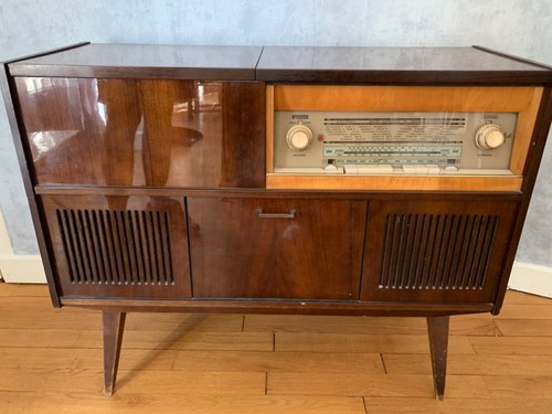 Radio tourne disque années - radio-,
