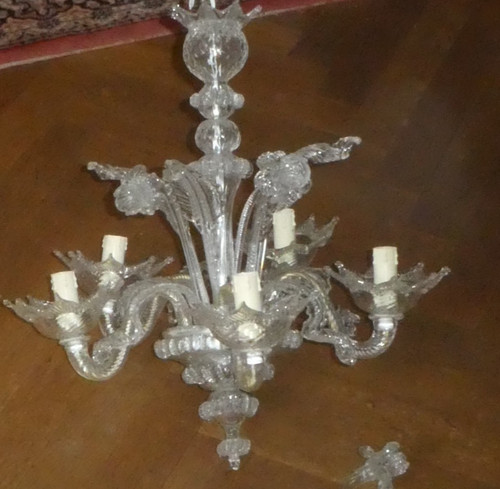 Superbe lustre verre murano - lustre,